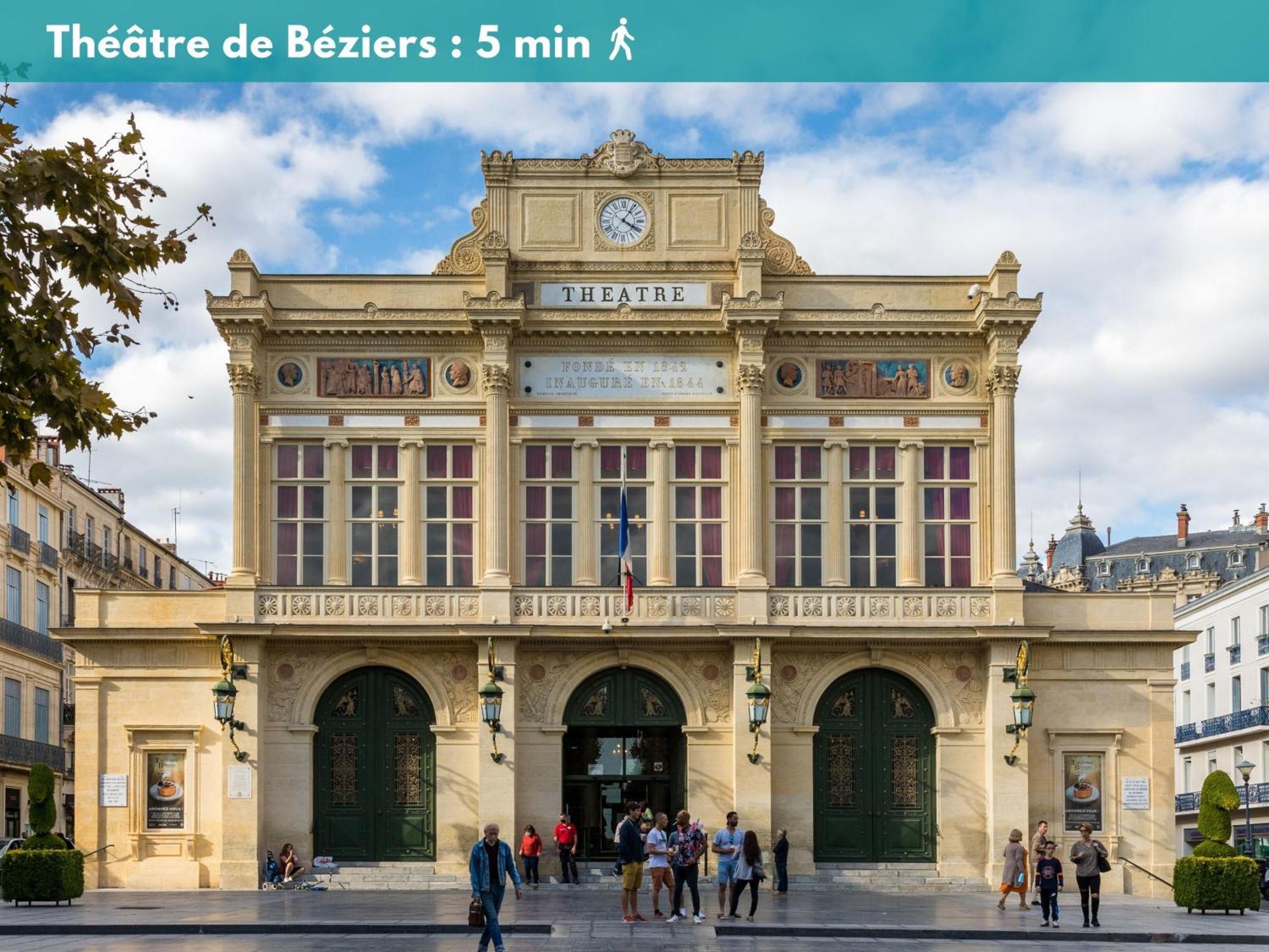 Charmant Studio Climatise 'Alma 1' - Beziers Centre - Wifi Fibre - Netflix Apartment Bagian luar foto