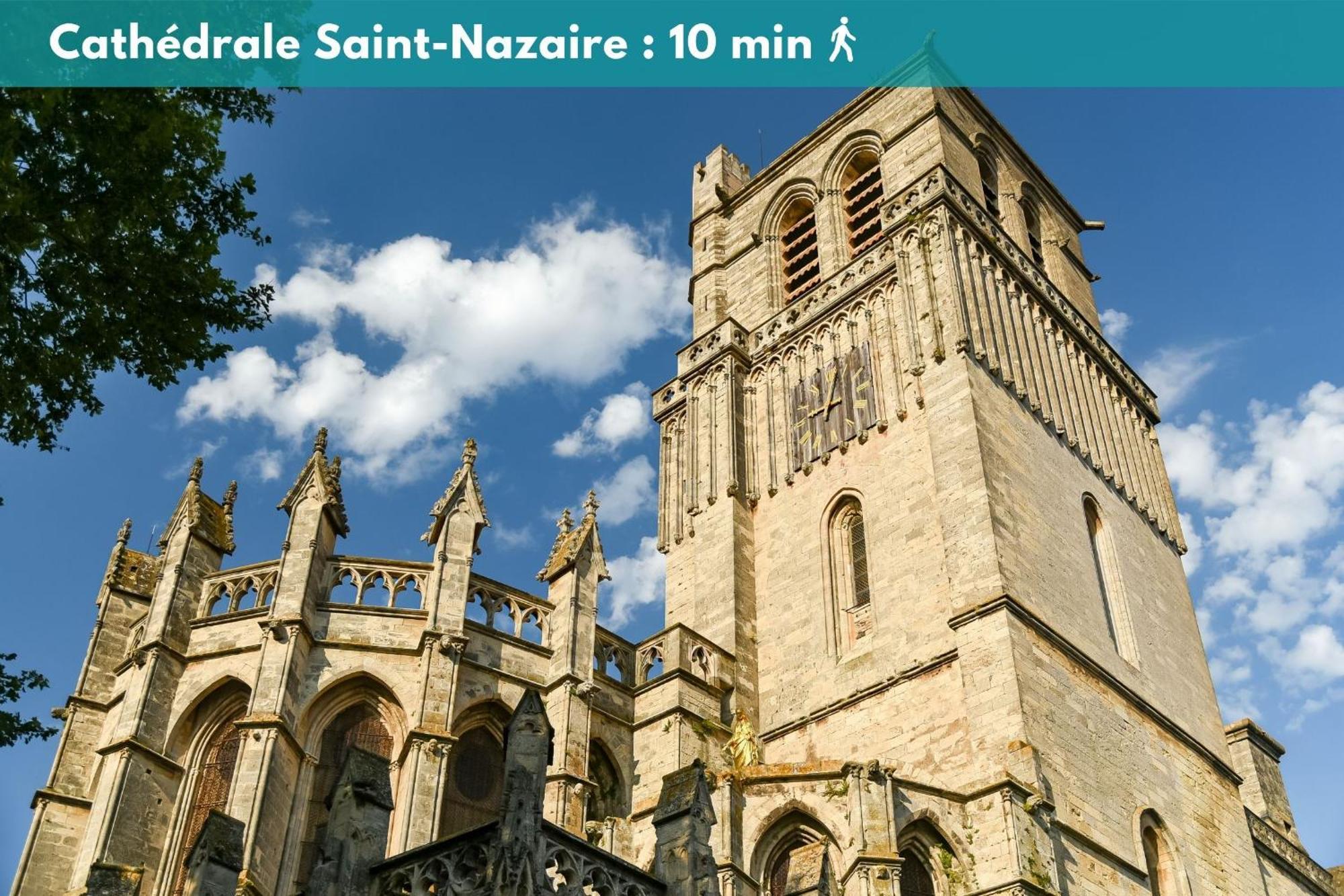 Charmant Studio Climatise 'Alma 1' - Beziers Centre - Wifi Fibre - Netflix Apartment Bagian luar foto